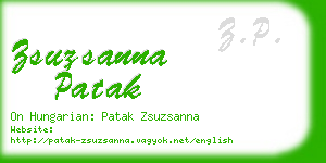 zsuzsanna patak business card